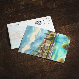 Postales de acuarela del lago de Ginebra