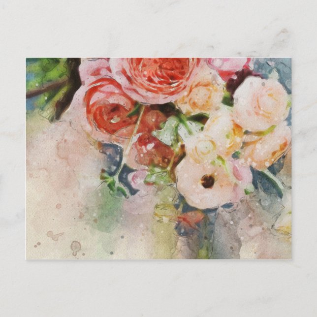 Postales de acuarela floral 2 (Anverso)