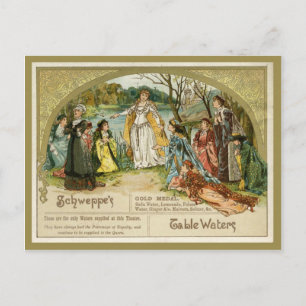 Postales de aguas de mesa de Schweppes