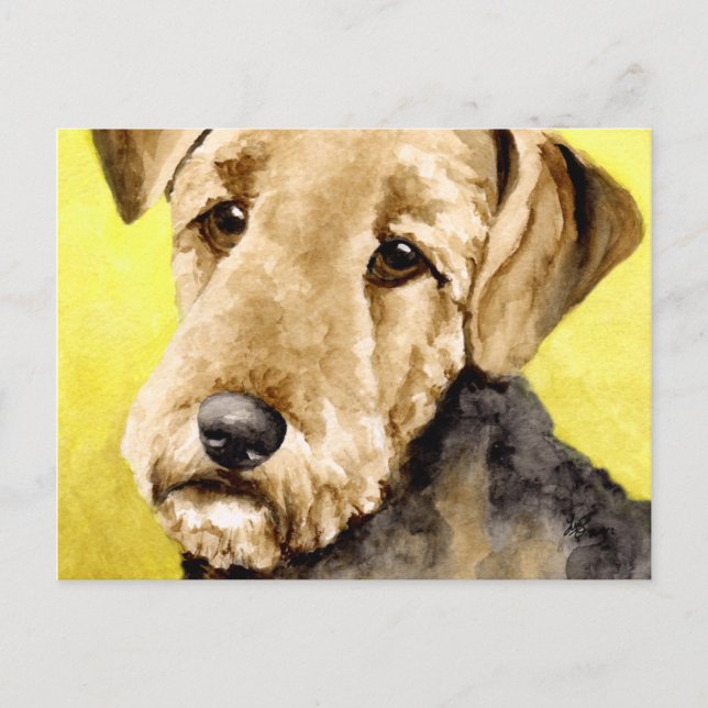 Postales de Airedale Terrier (Anverso)