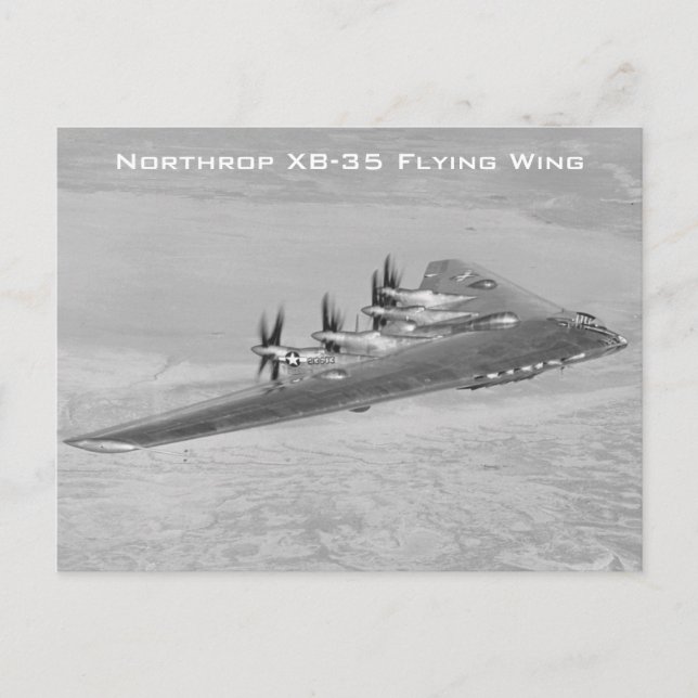 Postales de ala voladora Northrop XB-35 (Anverso)