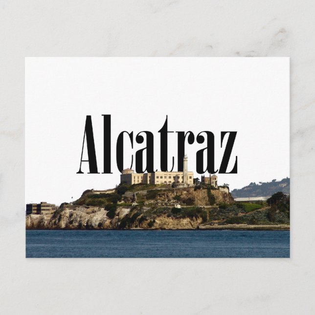 Postales de Alcatraz con Alcatraz en el cielo (Anverso)