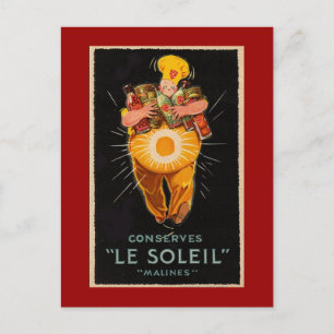 Postales de alimentos de época