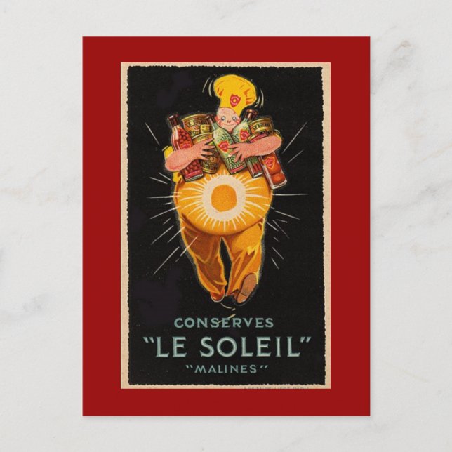 Postales de alimentos de época (Anverso)