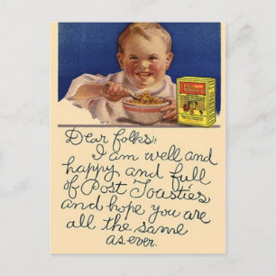 Postales de alimentos de época