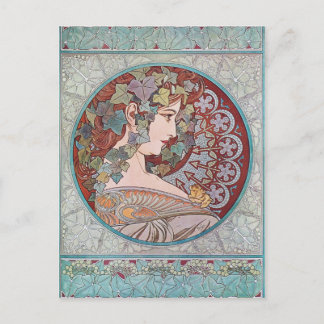 Postales de Alphonse Mucha Ivy Art Nouveau