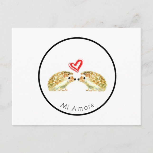 Postales de amor de Hedgehog (Anverso)