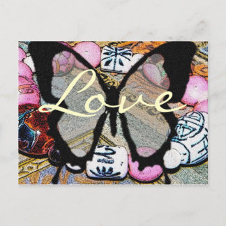 Postales de amor de mariposa