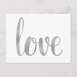 Postales de amor plateado, fuente de Relieve metal