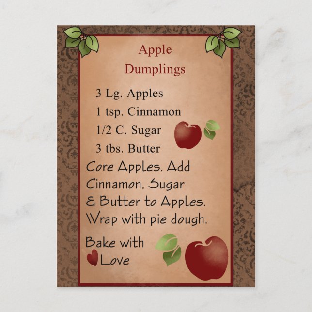 Postales de Apple Cute Dumplers (Anverso)