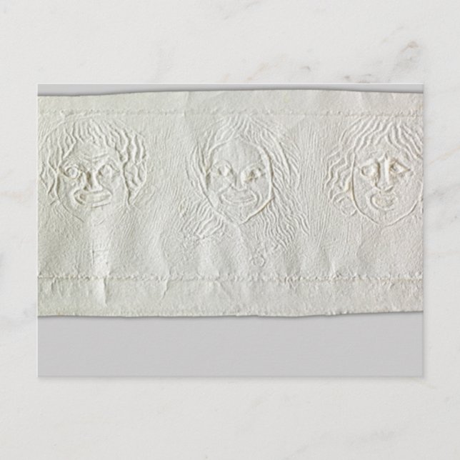 Postales de apretón de máscaras de teatro (Anverso)