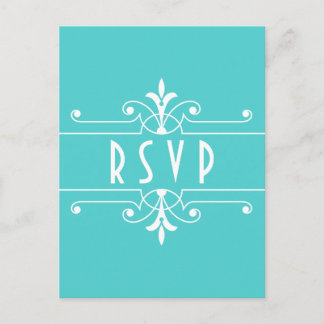 Postales de Aqua Fancy Ornamental RSVP