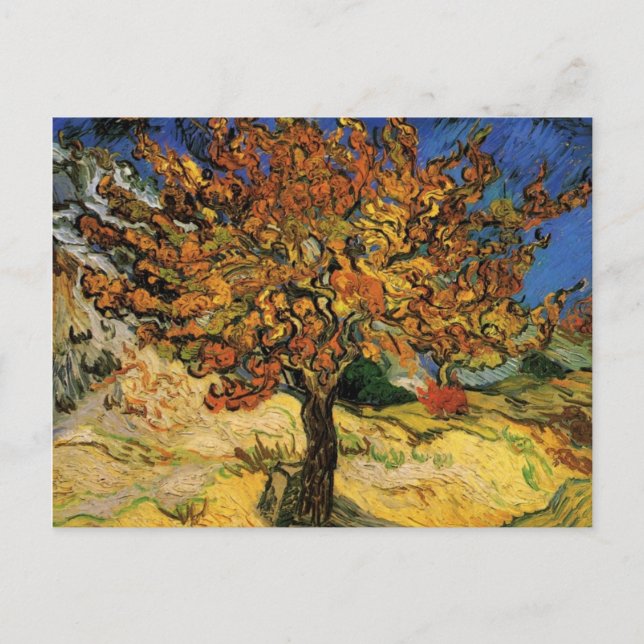 Postales de árbol de mora Vincent van Gogh (Anverso)