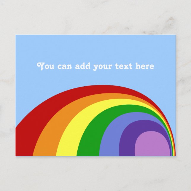 Postales de arco iris retro (Anverso)