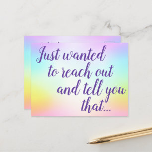 Postales de arcoiris pastoral suave