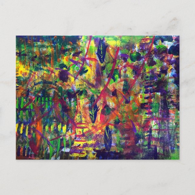 Postales de arte acrílico "Danza de verano" (Anverso)