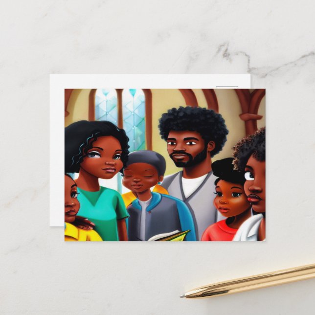 Postales de arte cristiano de la Iglesia Folklóric (Anverso/Reverso In Situ)