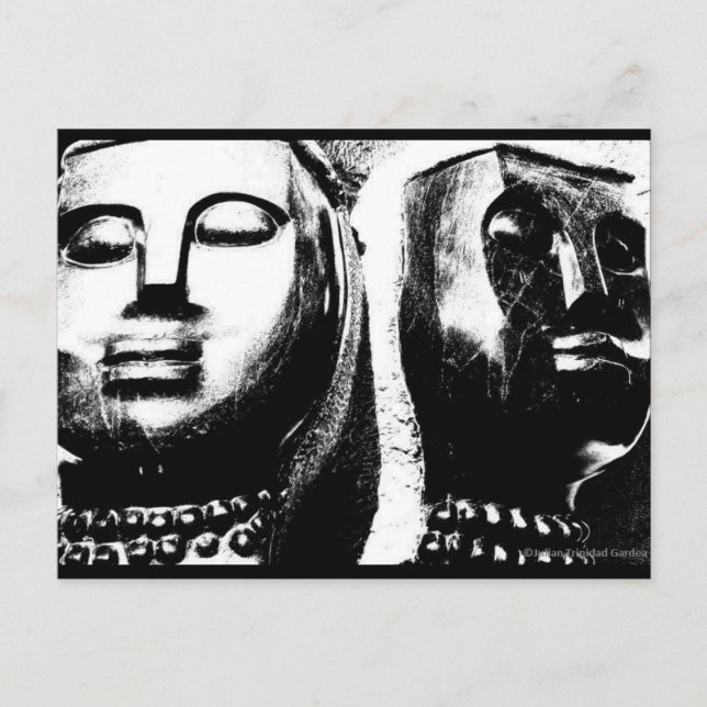 Postales de arte de JTG "Rostros de Sudáfrica" (Anverso)