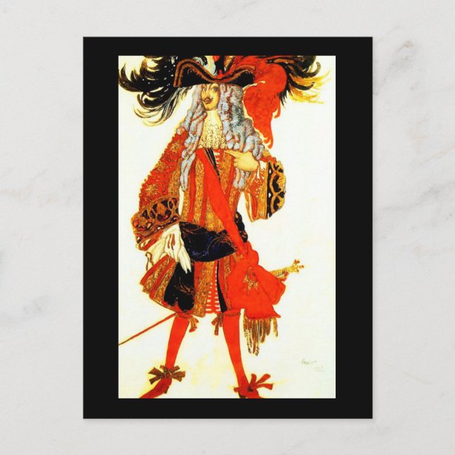 Postales de arte de la moda-Bakst 18 (Anverso)