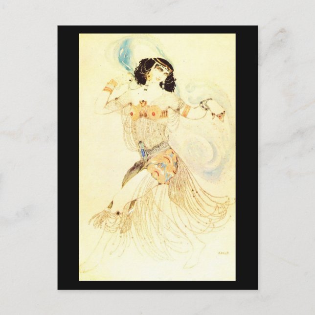 Postales de arte de la moda-Bakst 25 (Anverso)