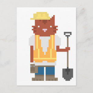Postales de arte de píxeles para trabajadores de l