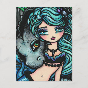 Postales de arte de Sasha & Jett Mermaid Fantasy D