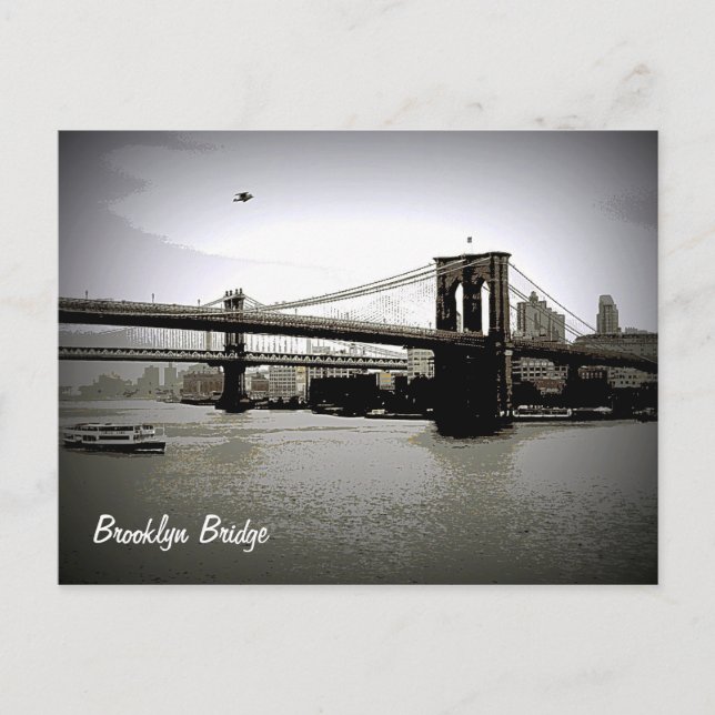 Postales de arte del puente de Brooklyn (Anverso)