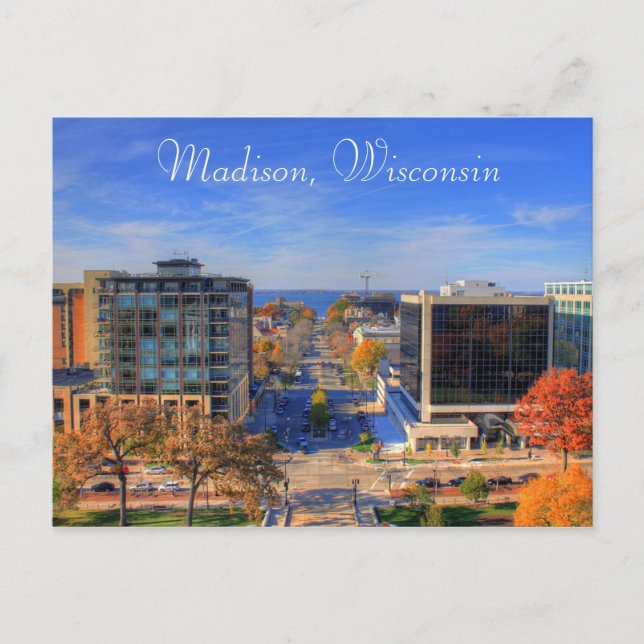 Postales de arte digital de Madison Wisconsin (Anverso)