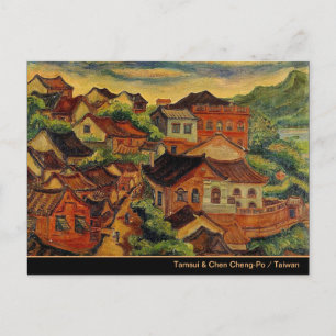 Postales de arte fino de Tamsui y Chen Cheng-Po/Ta