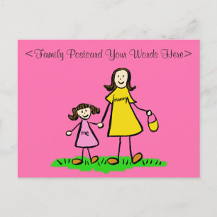 Postales de arte personalizadas para la familia Ma