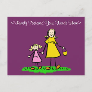 Postales de arte personalizadas para la familia Ma