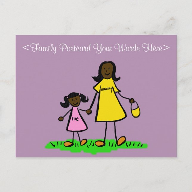 Postales de arte personalizadas para la familia Ma (Anverso)