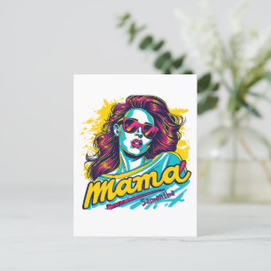 Postales de arte pop retro mamá personalizado (12)