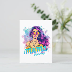 Postales de arte pop retro mamá personalizado (15)