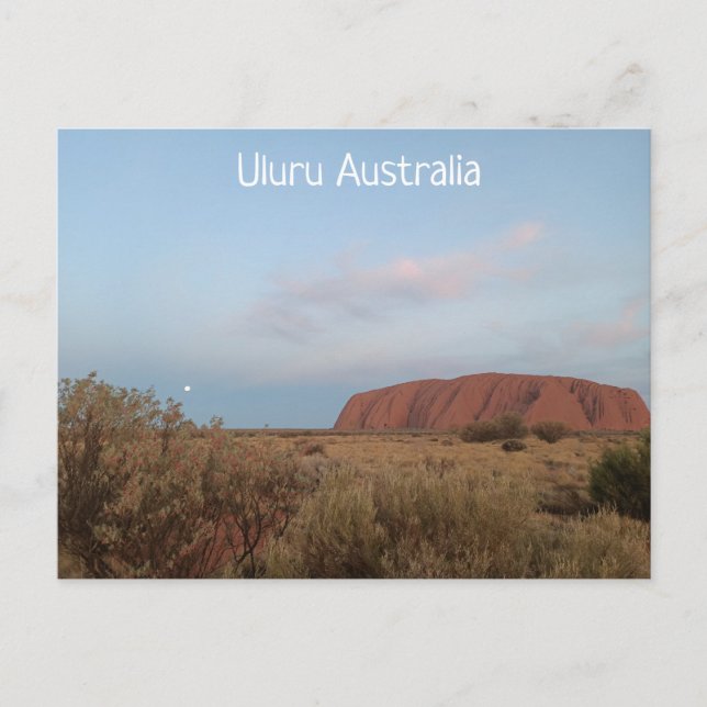 Postales de Australia Uluru (Anverso)