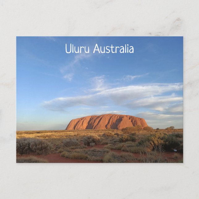 Postales de Australia Uluru (Anverso)