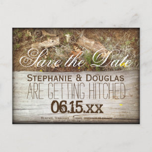 Postales de aviso de fecha de boda con camuflaje r