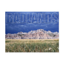 Postales de Badlands y Prairie Dakota del Sur