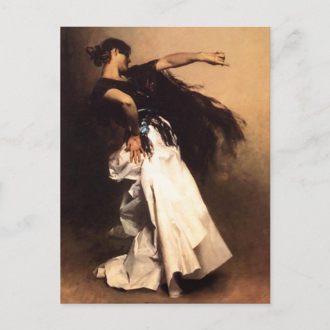 Postales de bailarina española de cantante (Anverso)
