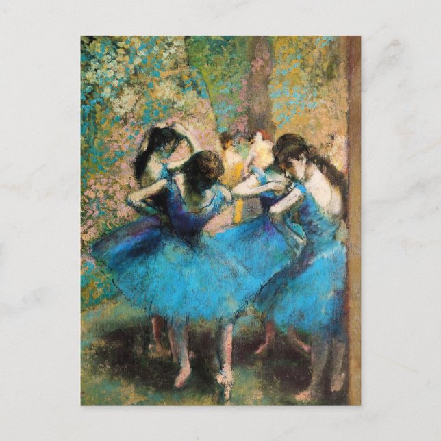 Postales de bailarinas azules de Degas (Anverso)