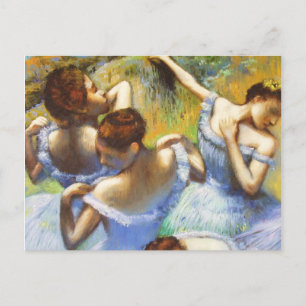 Postales de bailarinas azules de Degas
