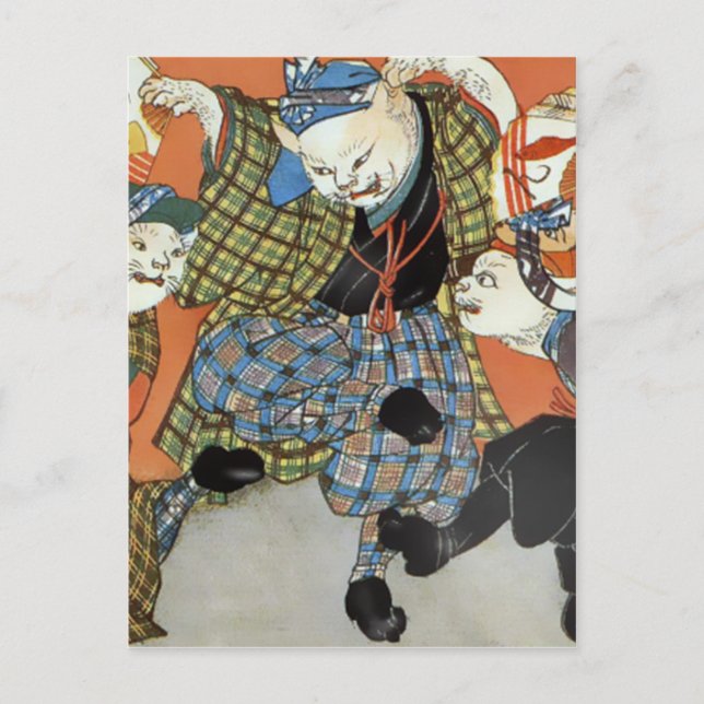 Postales de baile para gatos (Anverso)