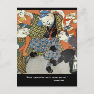 Postales de baile para gatos