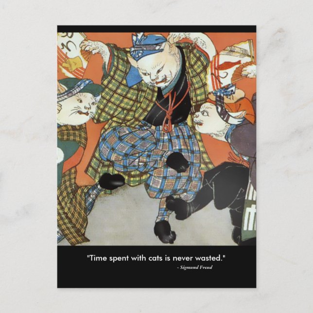 Postales de baile para gatos (Anverso)