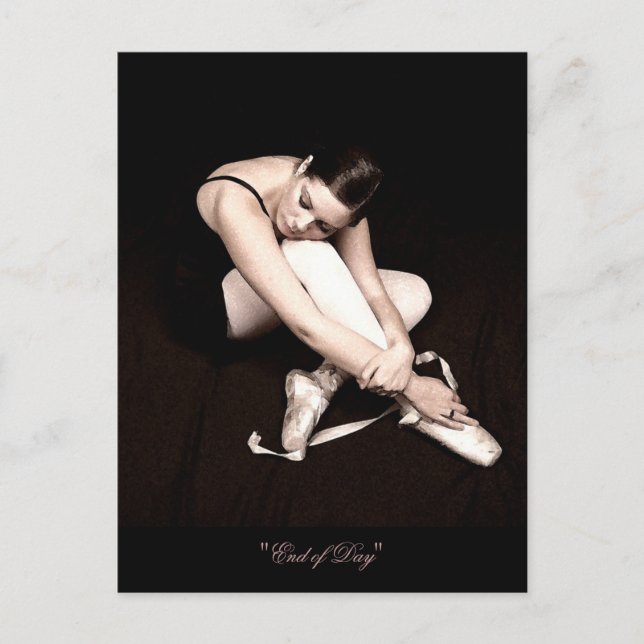 Postales de Ballerina de final de día durmiendo (Anverso)