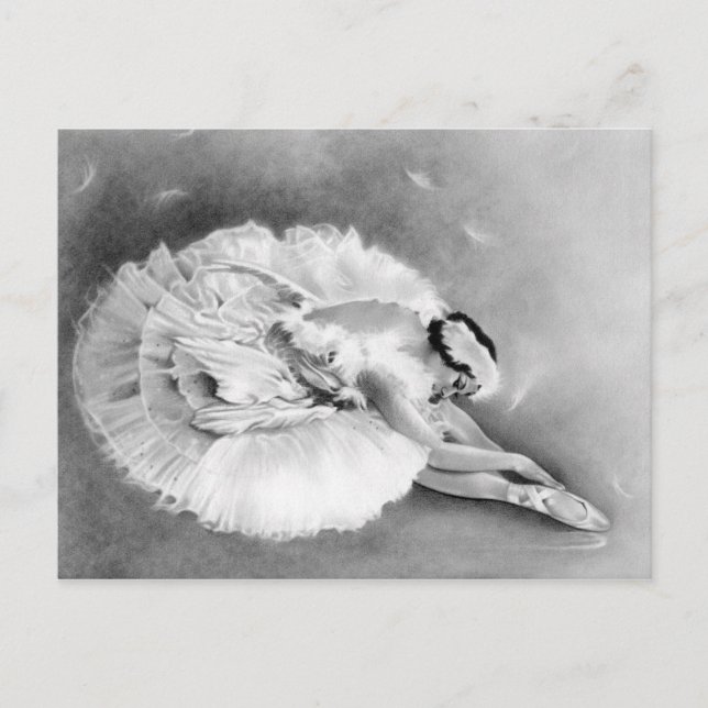 Postales de Ballerina Dying Swan (Anverso)