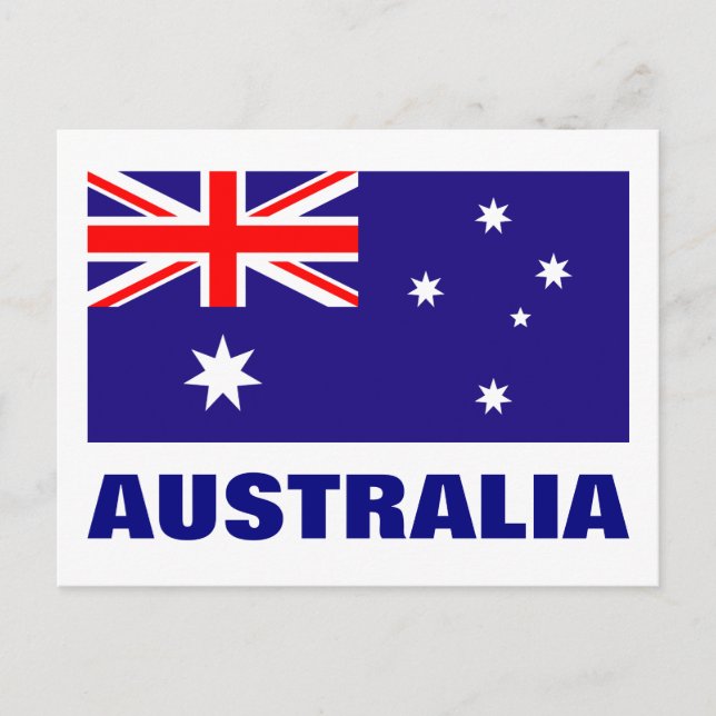 Postales de bandera de Australia (Anverso)