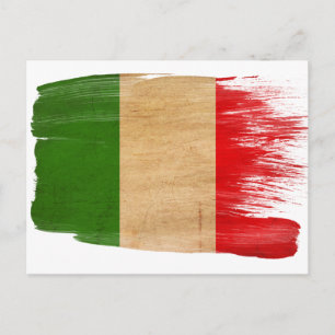 Postales de bandera de Italia