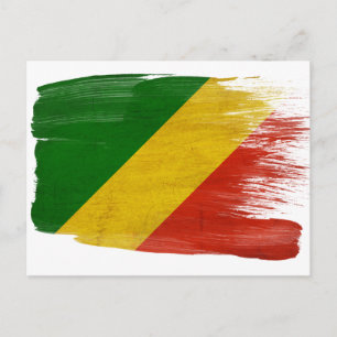 Postales de bandera de la República del Congo