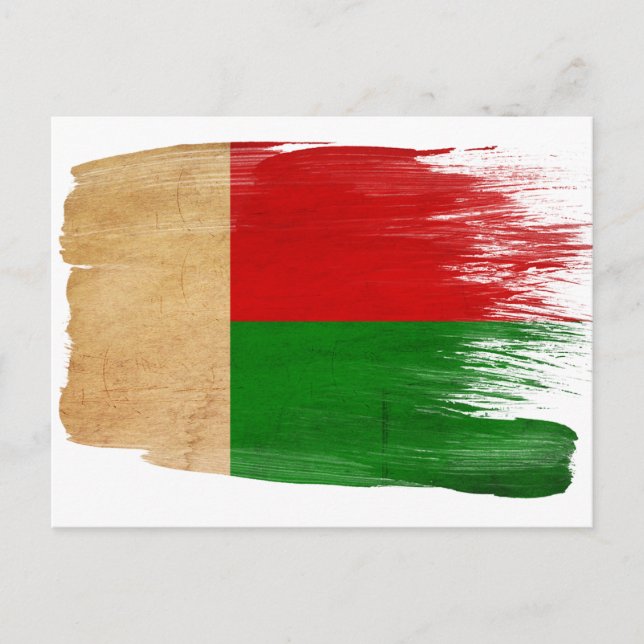 Postales de bandera de Madagascar (Anverso)